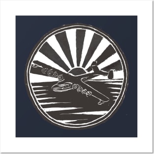 Giant Seaplane Logo Posters and Art